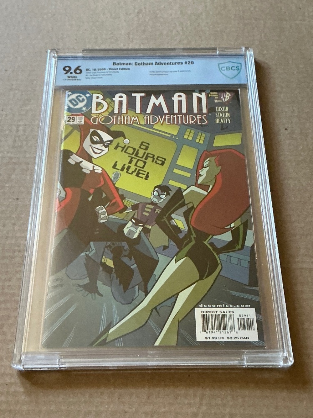 Batman Gotham Adventures 29 CBCS 9.6 Harley Quinn Poison Ivy Animated Cover